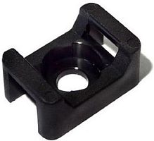 Площадка для крепления стяжки Rexant 22x16 мм 100 шт Черная 07-2103 картинка